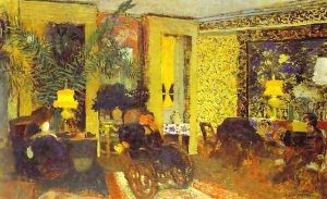 Interior. Sitting Room with Three Lamps, Saint-Florentin Street (Interieur. Le Salon aux trois lampes, rue Saint-Florentin) 1899