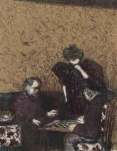 Game of Draughts by Jean-Edouard Vuillard