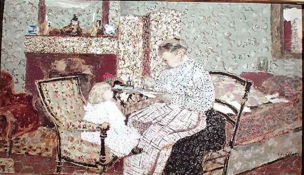 Woman Feeding a Child (Annette, daughter of Ker Xavier Roussel) 1901 - view 1