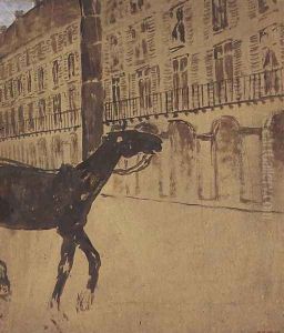 A Horse on the Rue de Rivoli by Jean-Edouard Vuillard