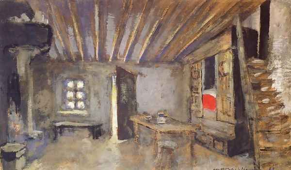 Studio Interior, Model for the Scenery of 'La Lepreuse' - view 1