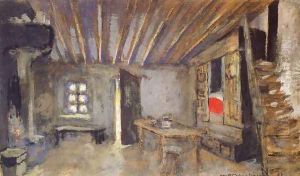 Studio Interior, Model for the Scenery of 'La Lepreuse' by Jean-Edouard Vuillard