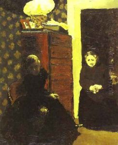 An Interior, Evening Effect or Interior with Wardrobe (Dans un interieur, effet de soir ou Interieur au chiffonnier) 1893 by Jean-Edouard Vuillard