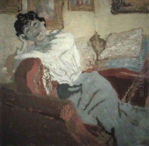 Madame Hessel on the Sofa, 1900 by Jean-Edouard Vuillard