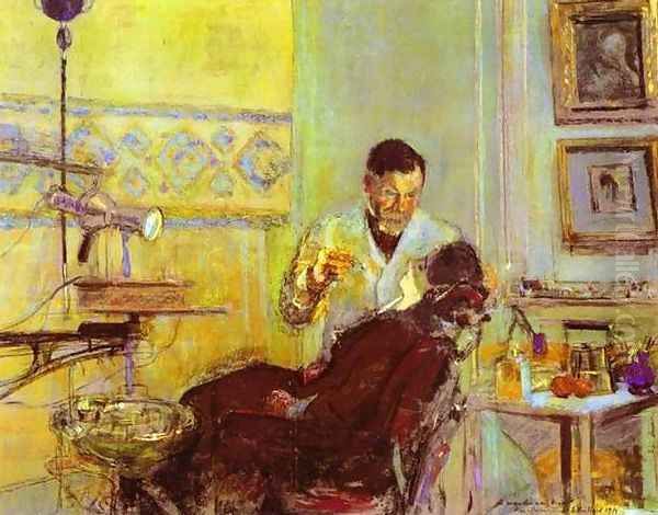 Dr. Georges Viau in His Office Treating Annette Roussel, 1914 - view 1