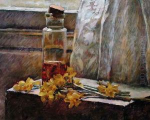 Bottle with Flowers, 1890 by Jean-Edouard Vuillard