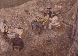 The Checker Board by Jean-Edouard Vuillard