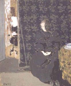 Seated woman with a cup of coffee, 1893 by Jean-Edouard Vuillard