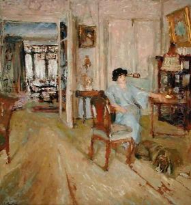Madame Hessel in her Salon, 1910 by Jean-Edouard Vuillard