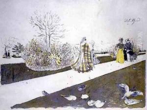 The Garden of the Tuilleries by Jean-Edouard Vuillard