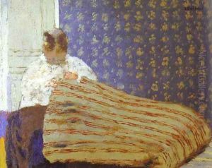 Mrs Vuillard Sewing (Madame Vuillard cousant) 1893 by Jean-Edouard Vuillard