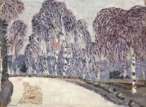 Birches at L'Etang-a-la-Ville, 1896 by Jean-Edouard Vuillard