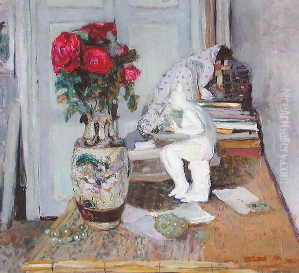 Statuette by Maillol and Red Roses, c.1903-05 - view 1