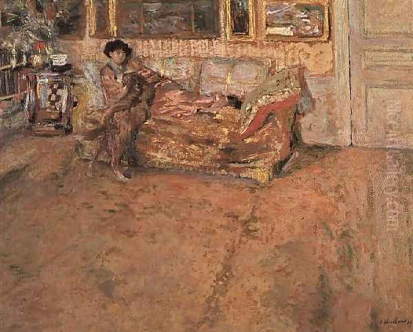 Interior with Madame Hessel and her Dog, 1910 - view 1