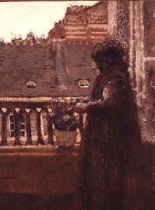 Madame Vuillard on her Balcony, c.1899 by Jean-Edouard Vuillard