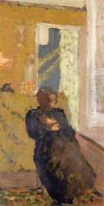 Seated Woman Dressed in Black by Jean-Edouard Vuillard