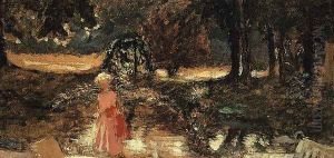 Mother and Child in a Park by Jean-Edouard Vuillard