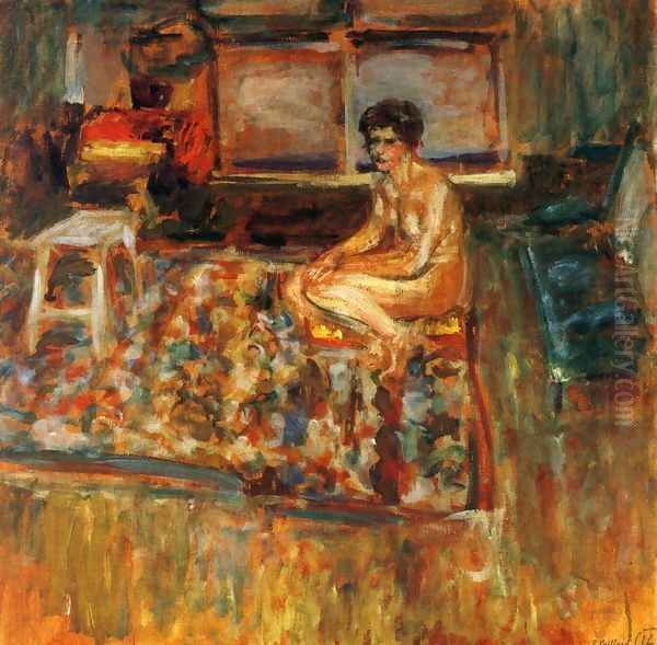Nude on an Orange Rug - view 1