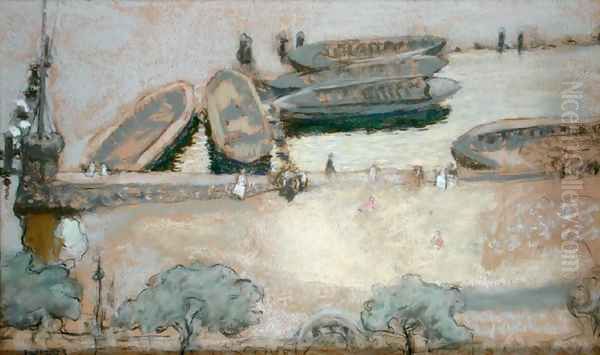 Loschplatz on the Aussenalster, 1913 - view 1