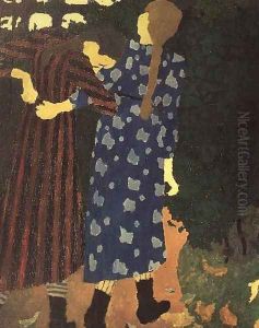 Two Girls Walking by Jean-Edouard Vuillard