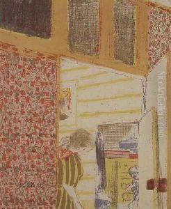 Interior in Shades of Pink III by Jean-Edouard Vuillard