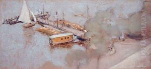 Jetty on the Aussenalster, 1913