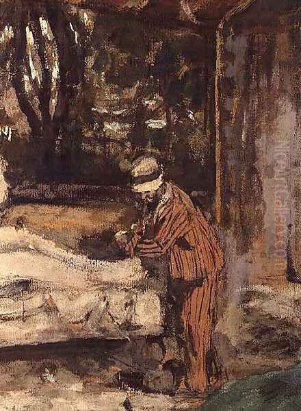 Maillol at work on the Cezanne Memorial, c.1925 (detail-3) - view 1