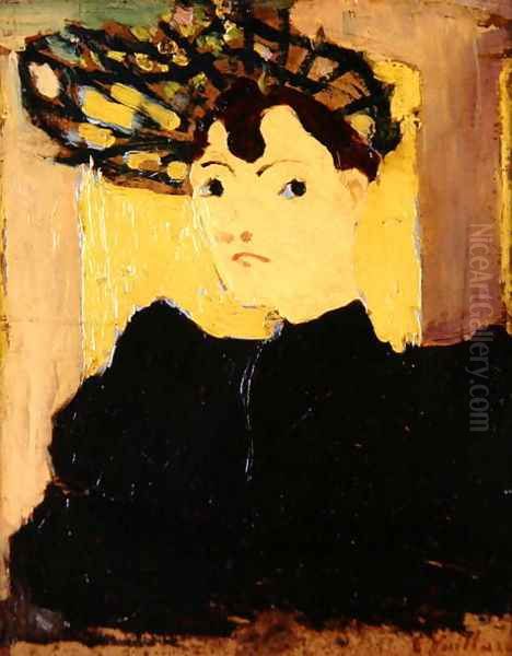 Woman in a Green Hat, c.1890 - view 1