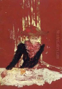 Woman with a Cup of Coffee by Jean-Edouard Vuillard