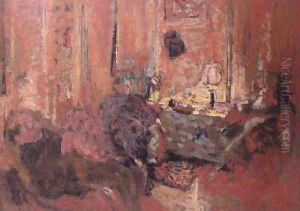 Interior with Mme.Vuillard by Jean-Edouard Vuillard