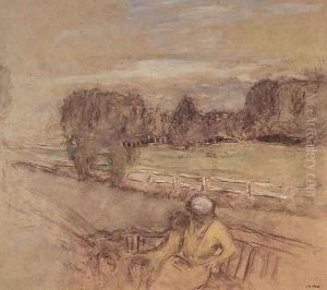 Mother and Daughter in a Park by Jean-Edouard Vuillard