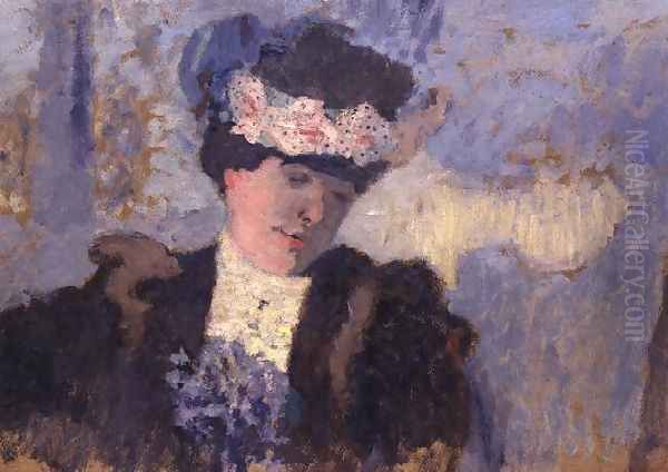 Madame Hessel wearing a Hat decorated with Flowers, c.1905 - view 1