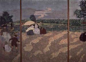 The Public Gardens: The Nurses, The Conversation and The Red Umbrella, 1894 by Jean-Edouard Vuillard
