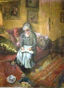 Madame Hessel in the Boudoir Rue de Naples 2 by Jean-Edouard Vuillard