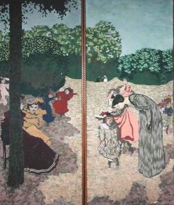 The Public Gardens: Young Girls Playing and the Interrogation, 1894 by Jean-Edouard Vuillard