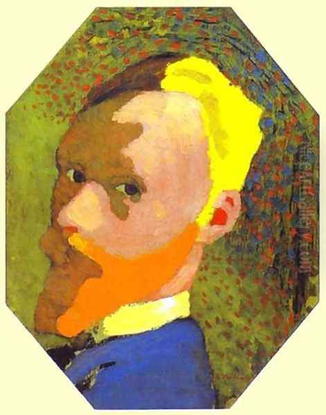 Octagonal Self-Portrait-Autoportrait octogonal. c. 1890 - view 1