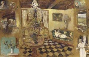 Carton d'etudes I, Pont-l'Eveque by Jean-Edouard Vuillard