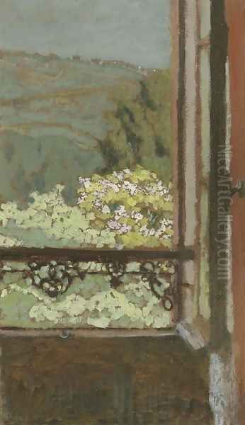 La fenetre ouverte sur les arbres en fleur - view 1