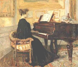 Mme Arthur Fontaine Au Piano by Jean-Edouard Vuillard