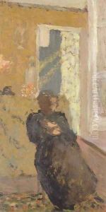 Dame en noir assise by Jean-Edouard Vuillard