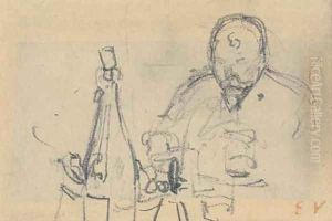 Docteur Vaquez à table by Jean-Edouard Vuillard