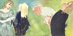 Scene de 'Le malade imaginaire' by Jean-Edouard Vuillard