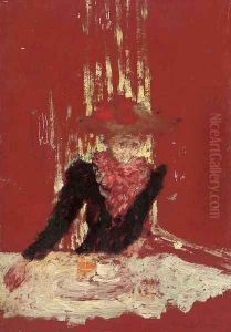 Femme à la tasse de cafe by Jean-Edouard Vuillard