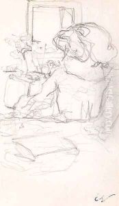 Jeune femme assise by Jean-Edouard Vuillard