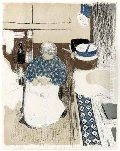 La Cuisiniere, from Paysages et Interieurs 2 by Jean-Edouard Vuillard