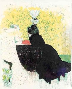 Les deux Belles-Soeurs Plate XII from Paysages et Interieurs by Jean-Edouard Vuillard