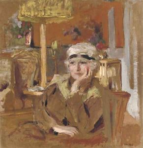 Lucy Hessel au ruban de velours noir by Jean-Edouard Vuillard