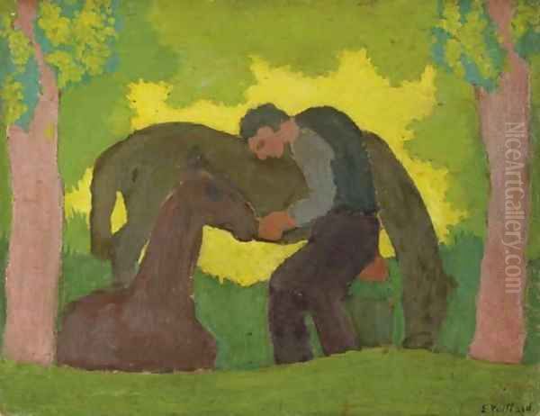 L'homme et les deux chevaux - view 1