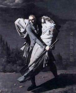 Young Holding his Dead Daughter in his Arms 1804 by Pierre-Auguste Vafflard