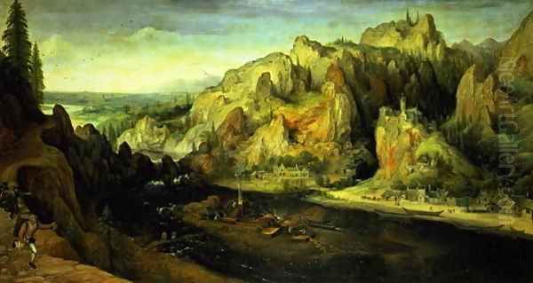 Mountain Landscape with a surprise attack 1585 - view 1